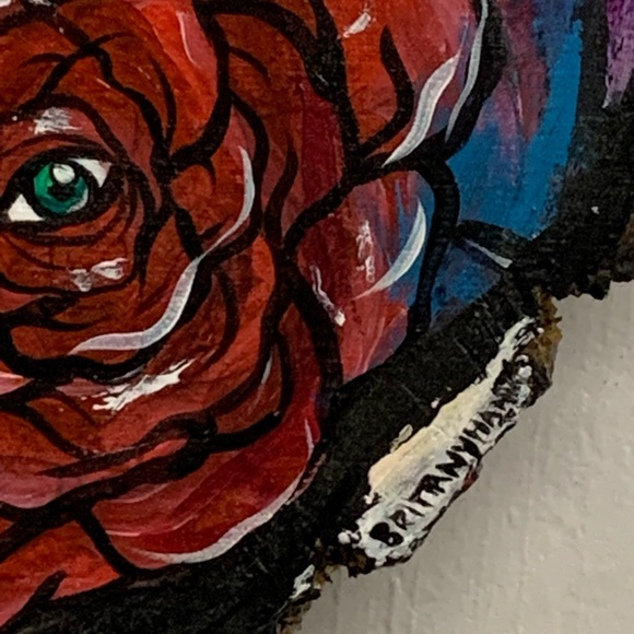 ORIGINAL OOAK ART! BRITTANY HANKS ORIGINAL PAINTING ON WOOD! Ready to Hang! - Picture 9 of 13